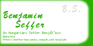 benjamin seffer business card